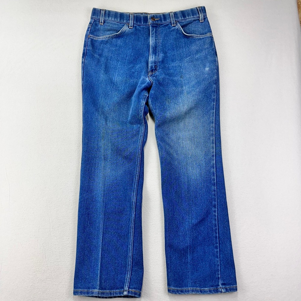 VTG Levi's Jeans 547 Mens 38x32 Blue Faded Denim 90s Bootcutโ Rodeo Western